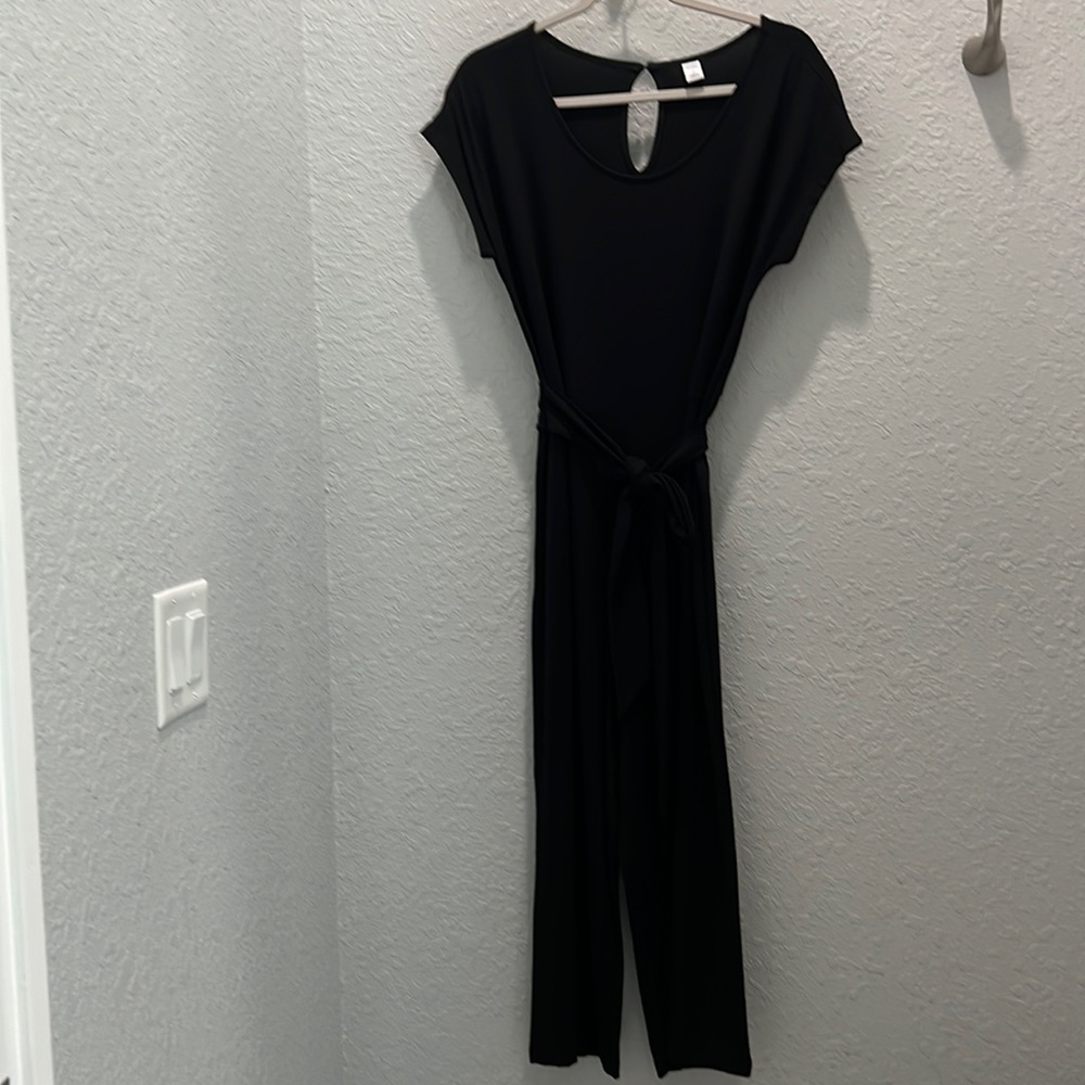 Old navy black crop jumpsuit.